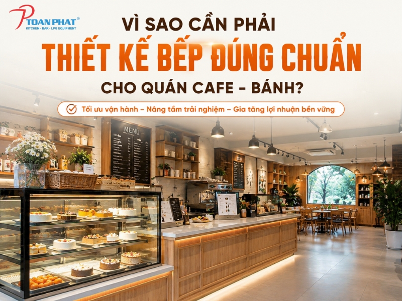 Thiết Kế Bếp Cho quán Cafe - Bánh: Quy Trình Setup & Thiết Bị Tối Ưu 2 Lý do phải thiết kế bếp quán cafe - bánh theo nguyên tắc một chiều khoa học