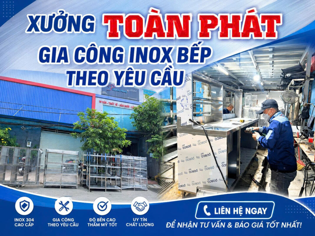 Xưởng gia công inox theo yêu cầu - giá gốc tại xưởng không qua trung gian