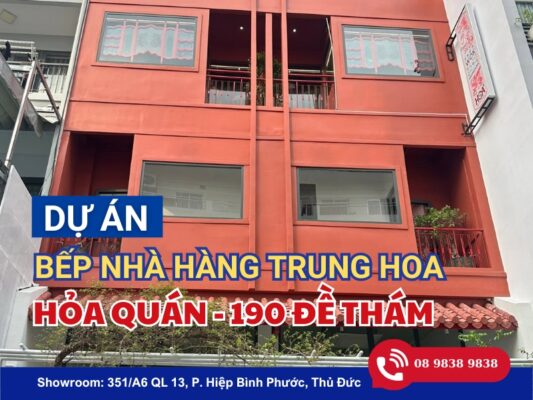 Hoàn thiện hệ thống bếp Nhà hàng Trung Hoa