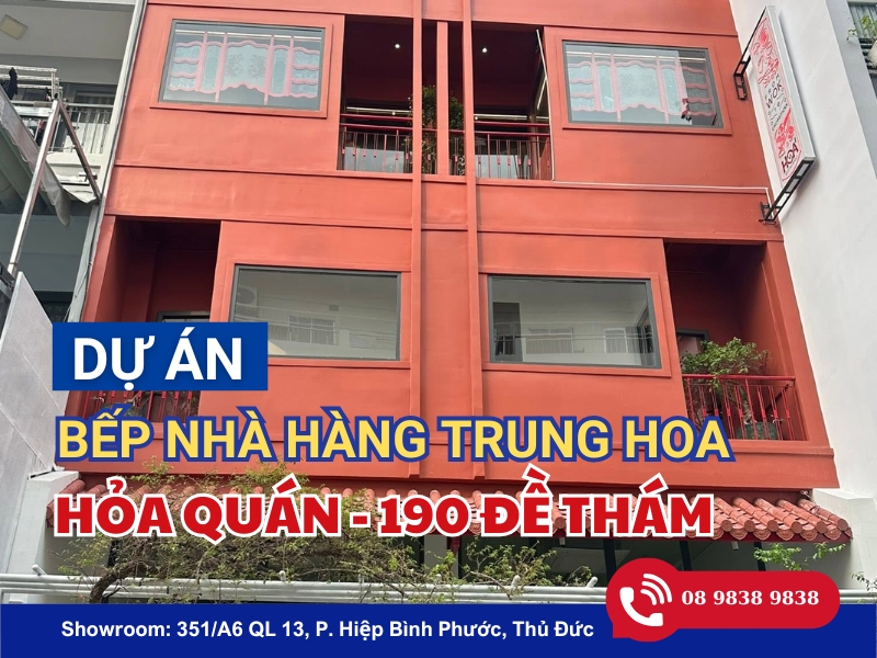 Hoàn thiện hệ thống bếp Nhà hàng Trung Hoa