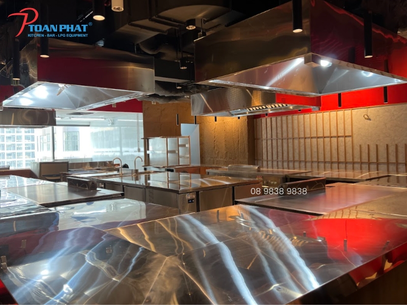 Thiết kế bếp nhà hàng Nhật Bản 21 Nhà hàng Teppanyaki
