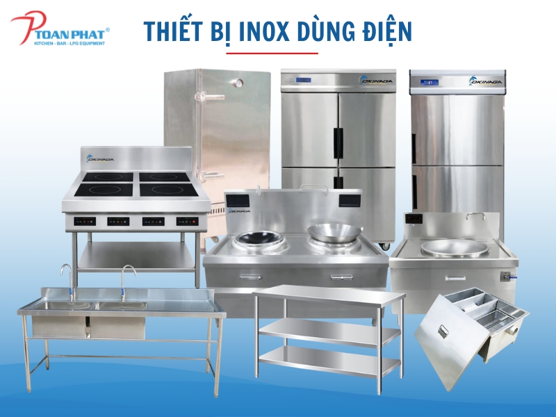 Thiết kế thi công bếp 200 suất ăn cho nhà hàng, quán ăn 11 Thiết bị inox dùng điện