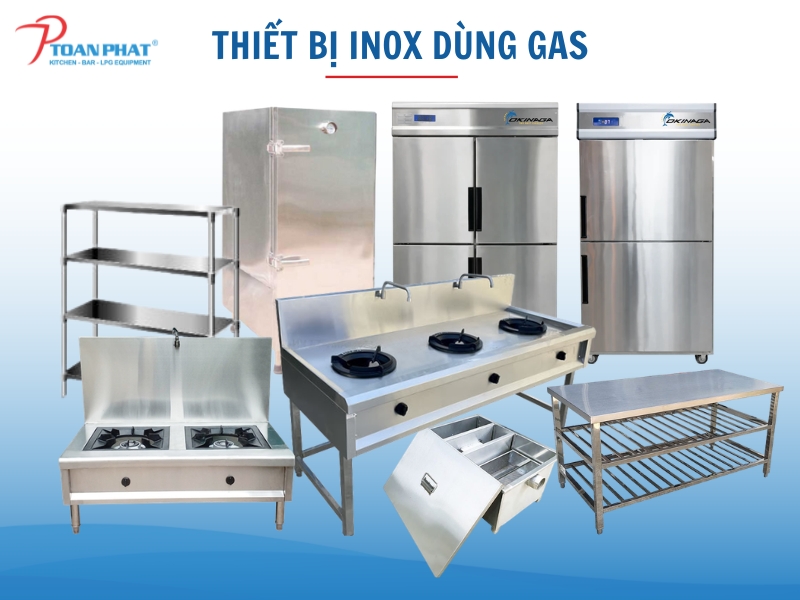 Thiết kế thi công bếp 200 suất ăn cho nhà hàng, quán ăn 12 Thiết bị inox dùng gas