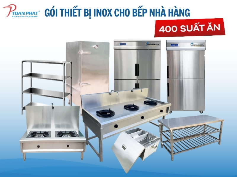 Thiết kế thi công bếp 400 suất ăn cho nhà hàng, quán ăn 