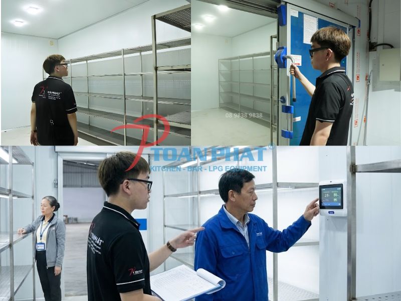 Toàn Phát thiết kế - thi công - lắp đặt kho lạnh bảo quản trọn gói 12 Nghiệm thu chạy thử trước khi bàn giao chủ đầu tư