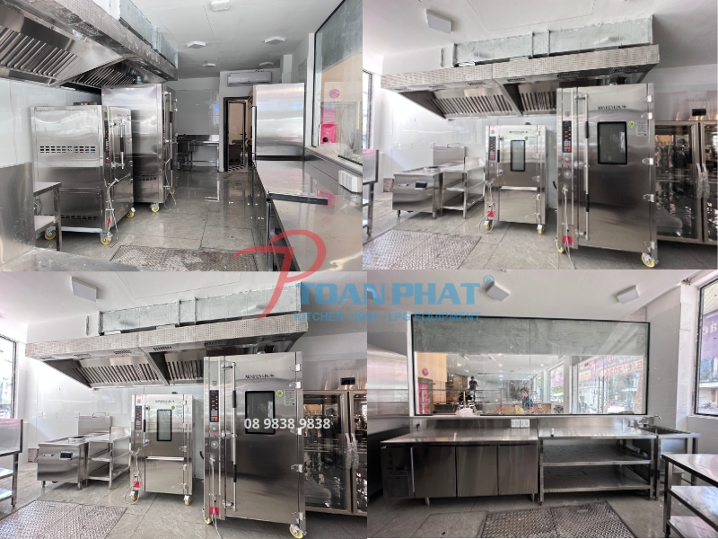 Khu quay vịt nhà hàng Trung Hoa trang bị hệ thống hút khói và thiết bị chuyên dụng