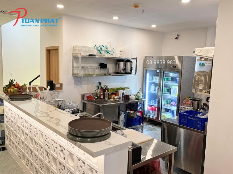 Khu pha chế hỗ trợ phục vụ nhanh trong giờ cao điểm