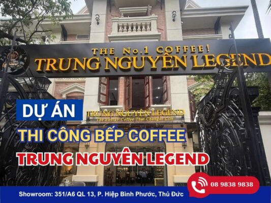 TOÀN PHÁT THI CÔNG HỆ THỐNG BẾP CÔNG NGHIỆP CHO TRUNG NGUYÊN LEGEND TÂN SƠN HÒA