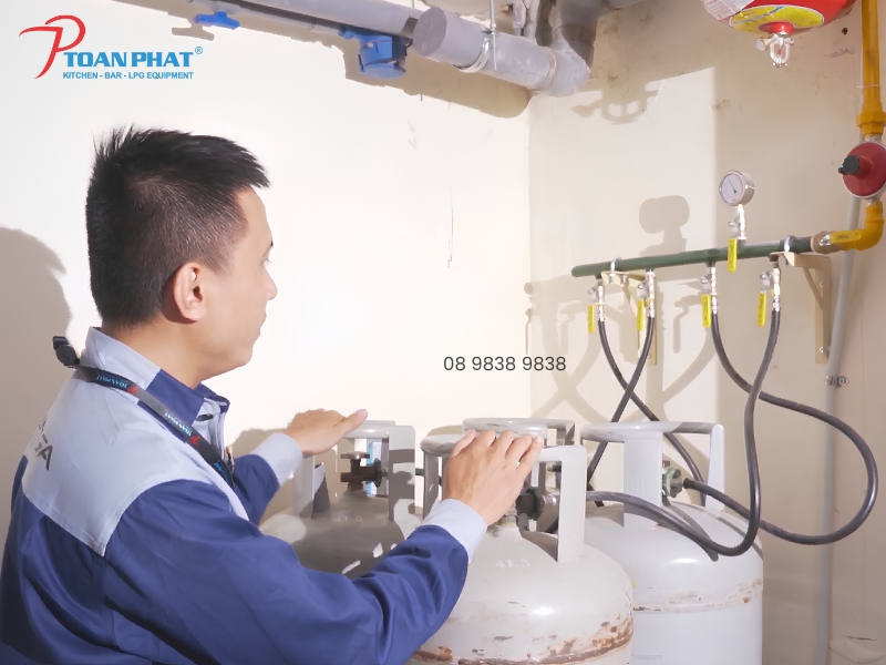Thiết kế bếp nhà hàng Nhật Bản 19 Hệ thống gas an toàn