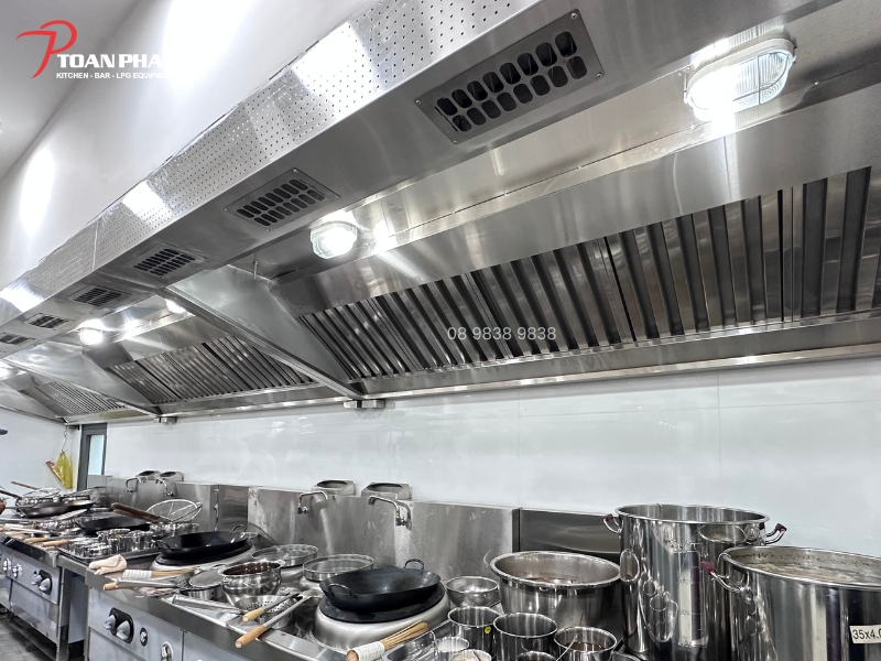 Thiết kế bếp nhà hàng Trung Hoa 11 Hệ thống hút khói cho bếp nhà hàng Trung Hoa