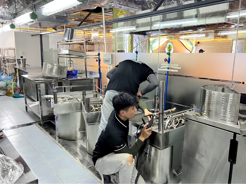 Thiết kế bếp quán phở 8 Thiết kế bếp quán phở - Ảnh 8