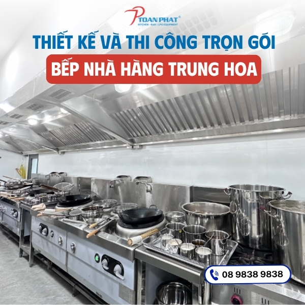 Thiết kế và thi công trọn gói bếp nhà hàng Trung Hoa 1 Thiết kế và thi công trọn gói bếp nhà hàng Trung Hoa