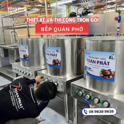 Thiết kế và thi công trọn gói bếp quán phở