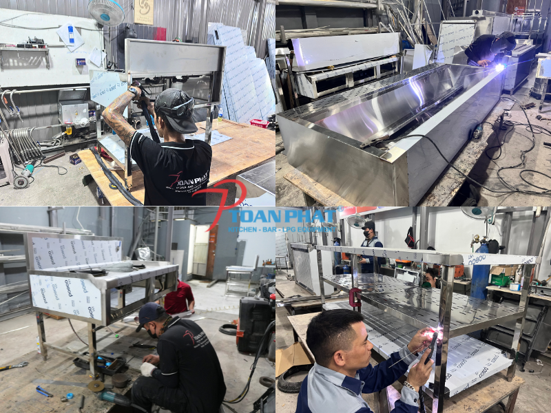 TOÀN PHÁT THIẾT KẾ THI CÔNG BẾP CÔNG NGHIỆP THÀNH PHỐ HỒ CHÍ MINH TRỌN GÓI 15 Xưởng sản xuất inox Toàn Phát