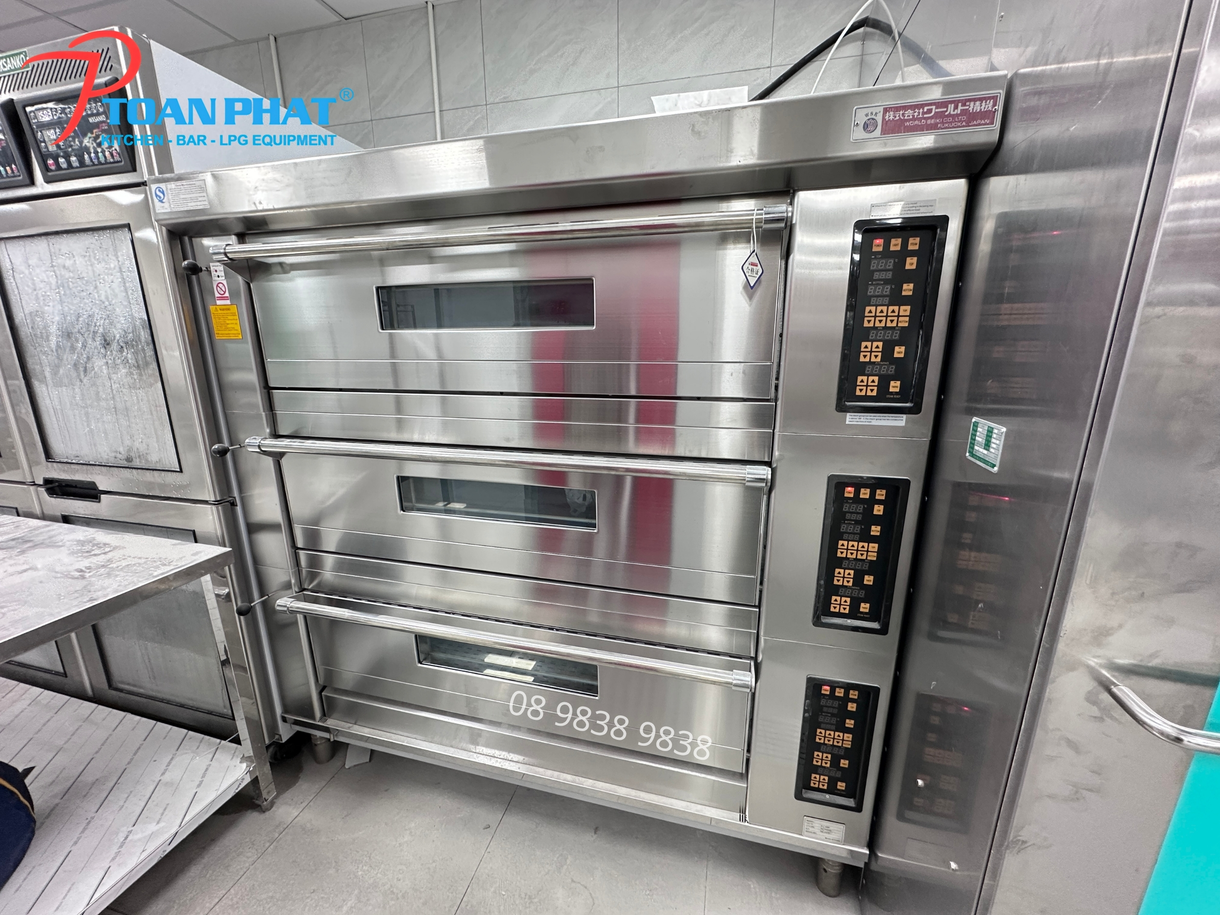 Giới thiệu tổng quan Lò nướng 3 tầng World Seiki JE23T R