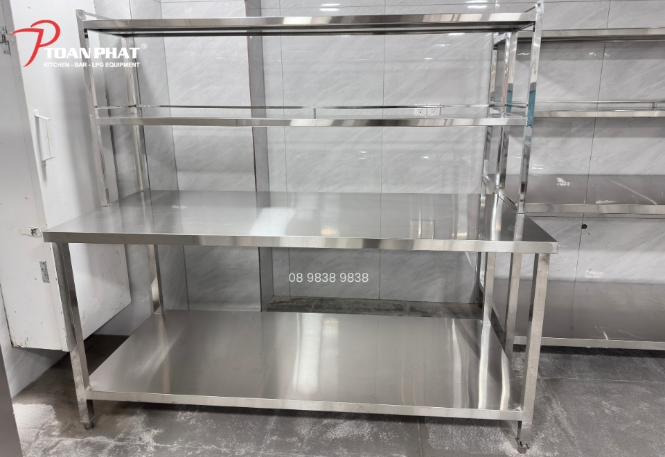 Bàn bếp inox công nghiệp