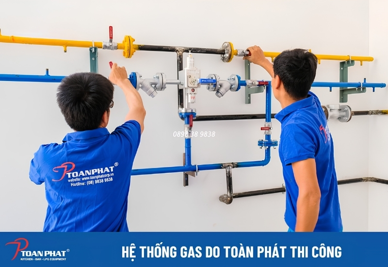 Toàn Phát thi công hệ thống gas
