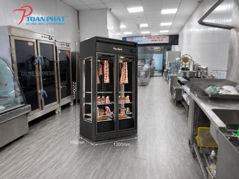 TỦ Ủ KHÔ DRY AGED DA900S OKINAGA 2 Tủ ủ thịt DA900S Okinaga - Giải pháp Dry Aging thương mại cho nhà hàng và cơ sở chế biến