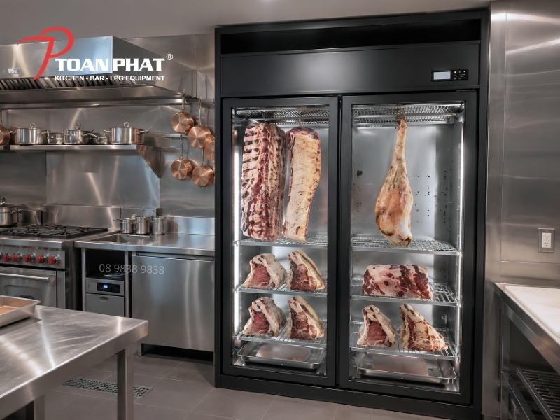 TỦ Ủ KHÔ DRY AGED DA900S OKINAGA 7 DA900S Okinaga – Ủ thịt chuẩn, kiểm soát ổn định, chất lượng đồng đều