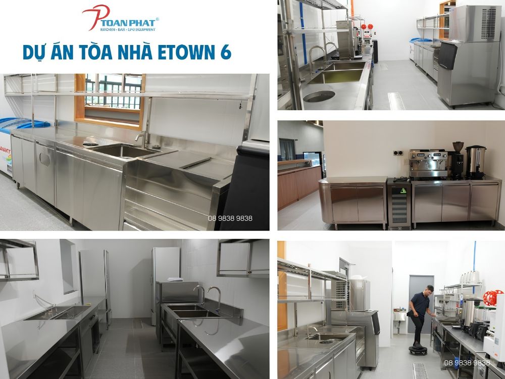 Đơn hàng thiết bị inox cho Etown