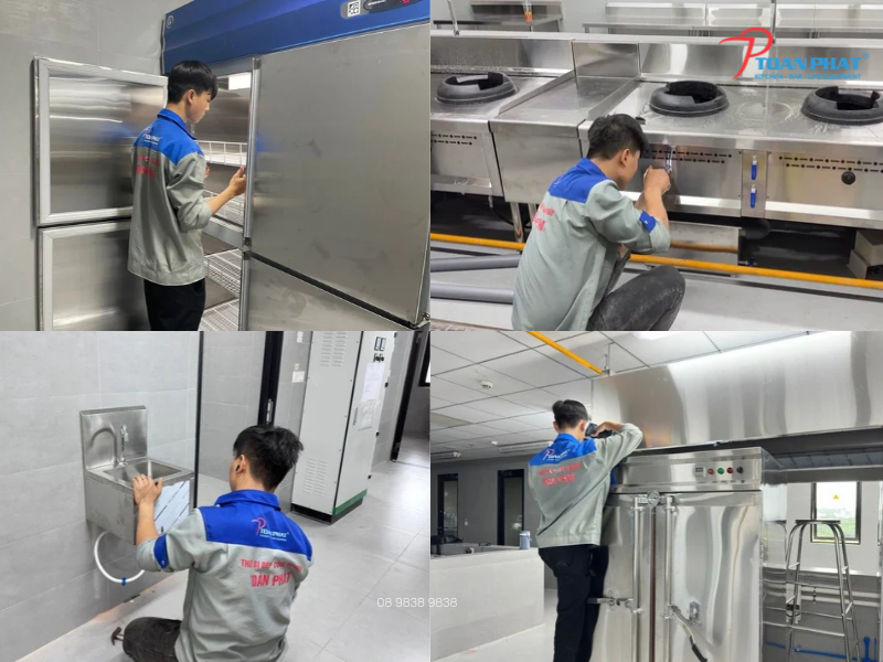 Thi công bếp ăn công nghiệp quy mô lớn 500 - 2000 suất/ngày 14 Hệ thống kỹ thuật cần tính đồng bộ với thiết bị