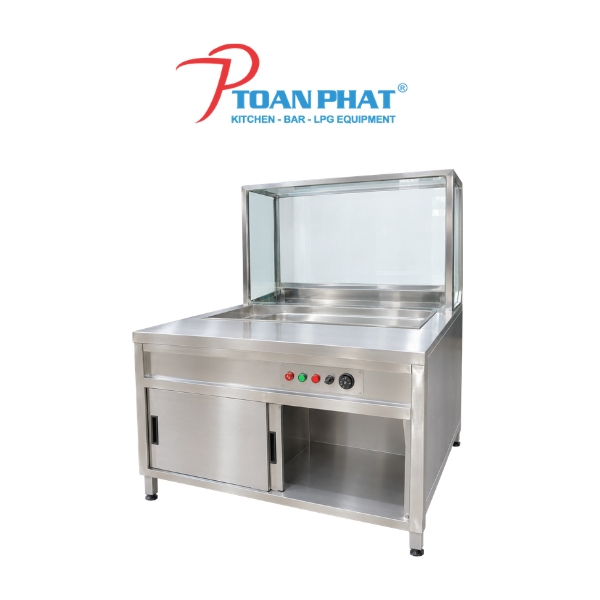 TỦ HÂM NÓNG THỨC ĂN 12 KHAY 1 Quầy hâm nóng thức ăn 12 khay Toàn Phát