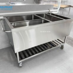 XE THU GOM BÁT ĐĨA BẨN INOX 304 - THIẾT KẾ THEO YÊU CẦU 9 Xe thu gom bát đĩa bẩn inox