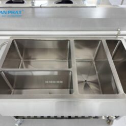 XE THU GOM BÁT ĐĨA BẨN INOX 304 - THIẾT KẾ THEO YÊU CẦU 11 Kết cấu xe thu gom bát đĩa bẩn bằng inox