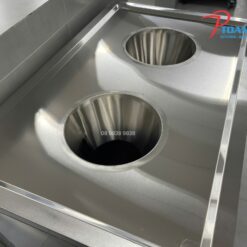 XE THU GOM THỨC ĂN THỪA INOX 304 - THIẾT KẾ THEO YÊU CẦU 15 xe thu gom thuc an thua inox 304
