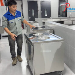 XE THU GOM THỨC ĂN THỪA INOX 304 - THIẾT KẾ THEO YÊU CẦU 14 Có thể sản xuất số lượng lớn cho dự án